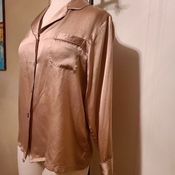 Silk Long Sleeve Blouse Small - Picture 2 of 7